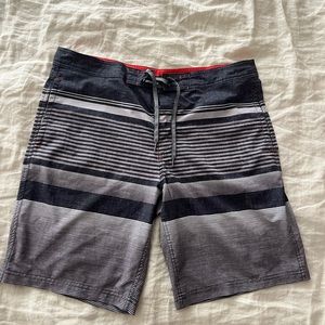 Mossimo Supply Co. Board shorts gray striped